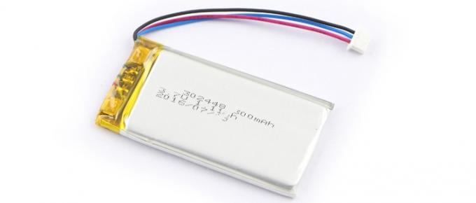 302448 3.7 V 300mahのリチウム ポリマー充電電池のBluetoothのヘッドホーン電池 0