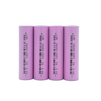 品質  3C Max 3.6v 2500mah 18650 Lithium Ion Battery Lithium Cylindrical Cells 工場