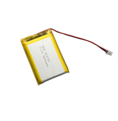 コネクターが付いている再充電可能な904765リチウム ポリマー3.7v 3500mAh lipo電池