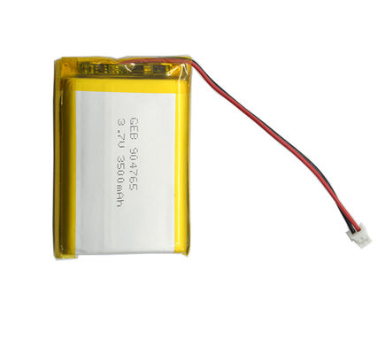 コネクターが付いている再充電可能な904765リチウム ポリマー3.7v 3500mAh lipo電池