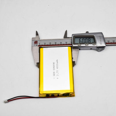 再充電可能な606090 Lipoのタイプ李イオン3.7 V 4000mahリチウム ポリマー電池