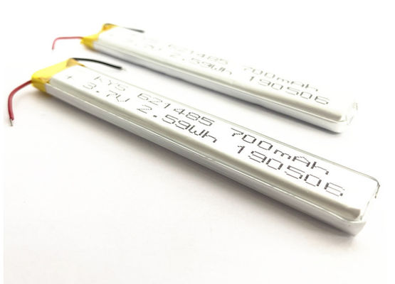 621485 601585 651485ストリップのための3.7v （3.8v） 700mahリチウム イオン ポリマー電池はライトを導いた
