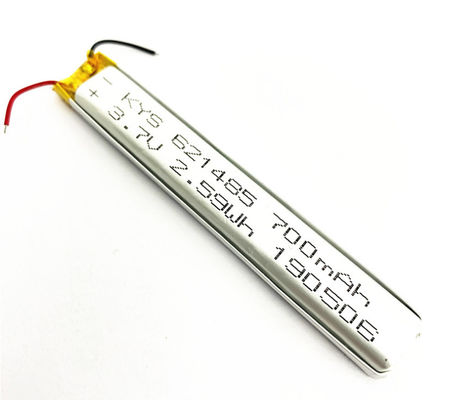 621485 601585 651485ストリップのための3.7v （3.8v） 700mahリチウム イオン ポリマー電池はライトを導いた