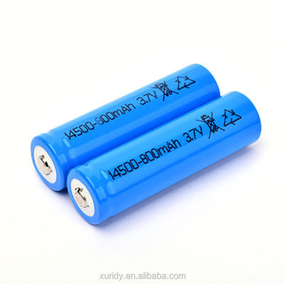 再充電可能な14500 Lifepo4 3.2 V 600mah電池800timesのサイクル寿命