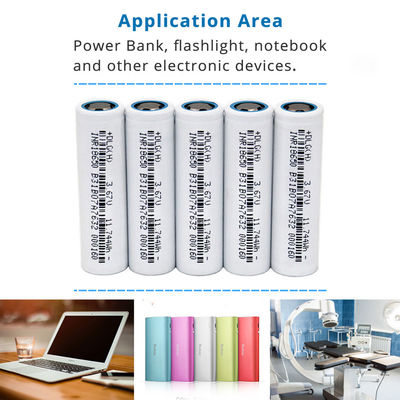 円柱高容量3.7V 3200mAh INR 18650のリチウム イオン電池