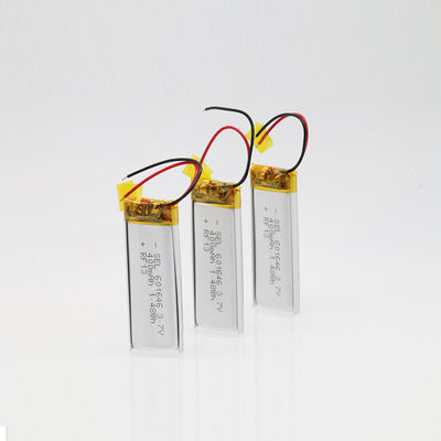 RoHS Approval 602040P 3.7 V 400mah Rechargeable Battery High Discharge Rate