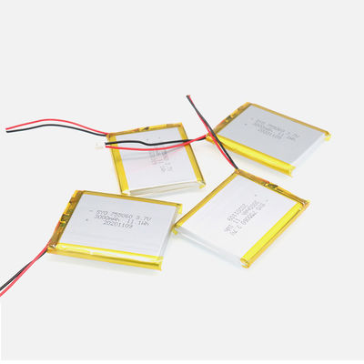 正方形の再充電可能なリチウム イオン ポリマー電池のパック3.7 V 3000mAh 11.1Wh